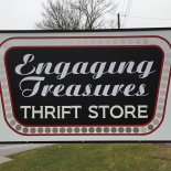 engaging treasures sign